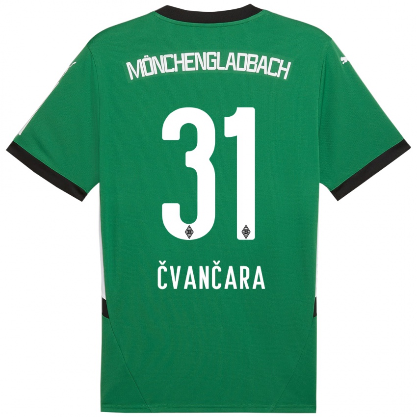 Niño Camiseta Tomas Cvancara #31 Verde Blanco 2ª Equipación 2024/25 La Camisa México