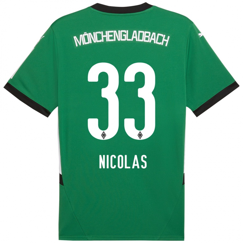 Niño Camiseta Moritz Nicolas #33 Verde Blanco 2ª Equipación 2024/25 La Camisa México