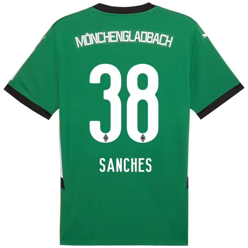 Niño Camiseta Yvandro Borges Sanches #38 Verde Blanco 2ª Equipación 2024/25 La Camisa México