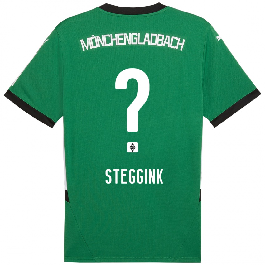 Niño Camiseta Lennart Steggink #0 Verde Blanco 2ª Equipación 2024/25 La Camisa México