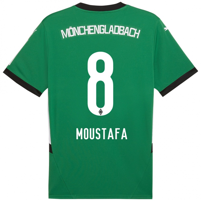 Niño Camiseta Moustafa Ashraf Moustafa #8 Verde Blanco 2ª Equipación 2024/25 La Camisa México