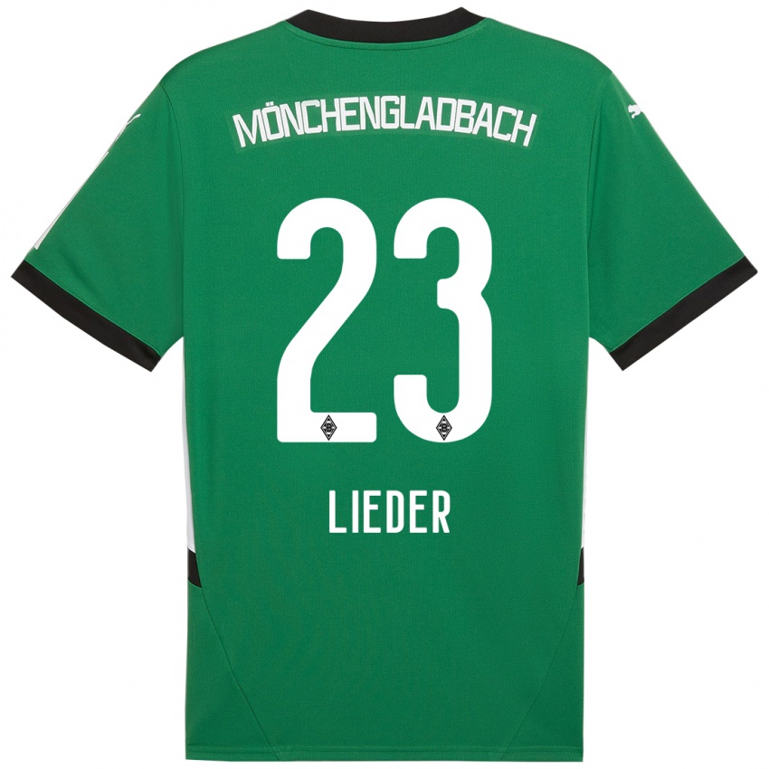 Niño Camiseta Michel Lieder #23 Verde Blanco 2ª Equipación 2024/25 La Camisa México