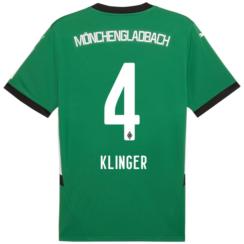 Niño Camiseta Nina Klinger #4 Verde Blanco 2ª Equipación 2024/25 La Camisa México