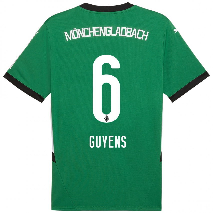 Niño Camiseta Emily Guyens #6 Verde Blanco 2ª Equipación 2024/25 La Camisa México