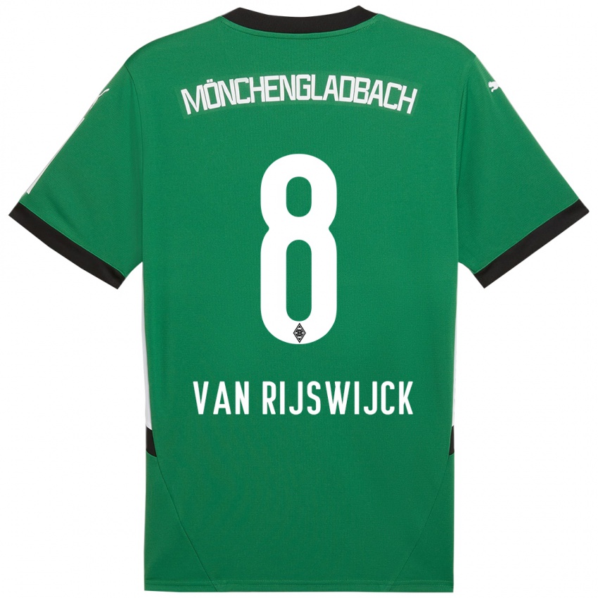 Niño Camiseta Britt Van Rijswijck #8 Verde Blanco 2ª Equipación 2024/25 La Camisa México