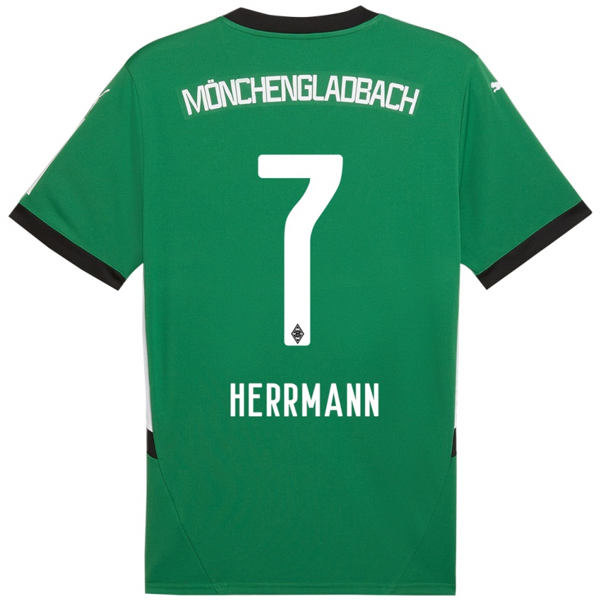 Niño Camiseta Patrick Herrmann #7 Verde Blanco 2ª Equipación 2024/25 La Camisa México