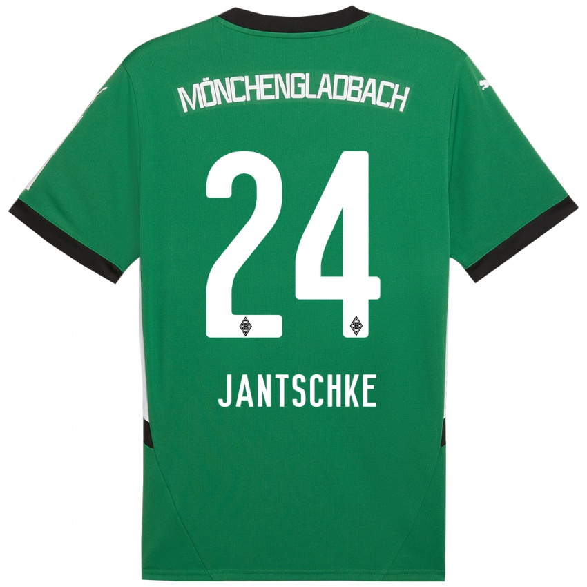 Niño Camiseta Tony Jantschke #24 Verde Blanco 2ª Equipación 2024/25 La Camisa México