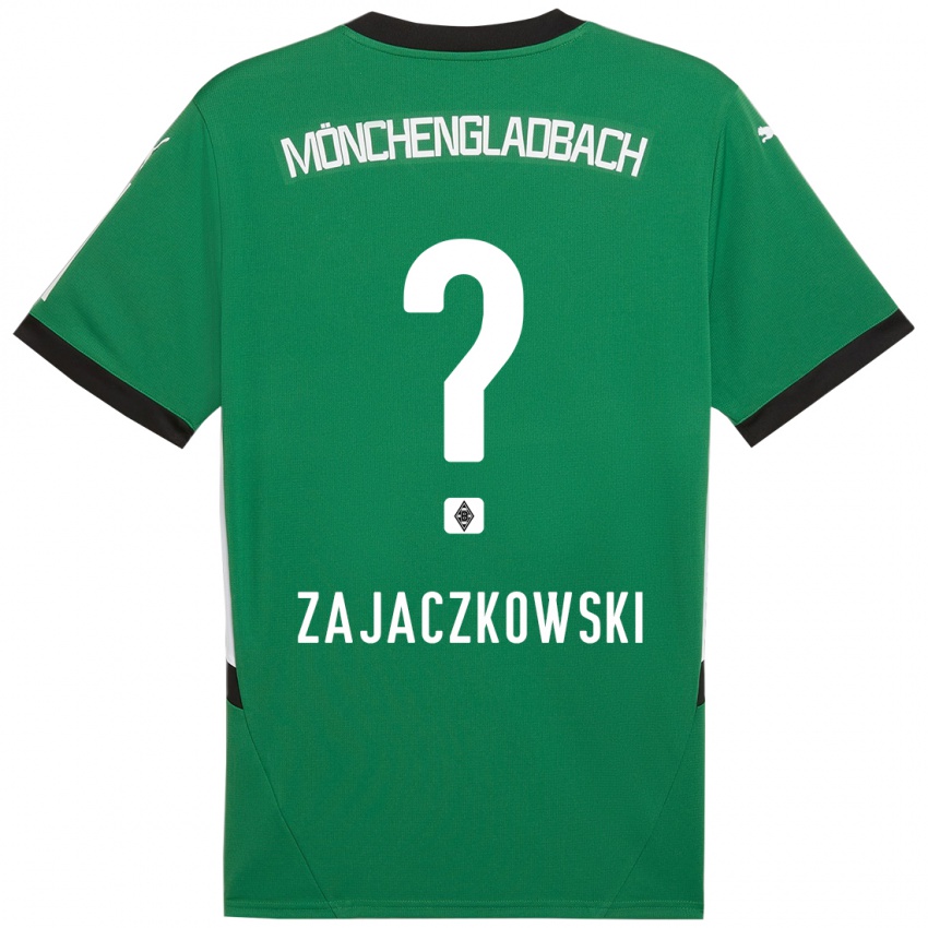 Niño Camiseta Vincent Zajaczkowski #0 Verde Blanco 2ª Equipación 2024/25 La Camisa México