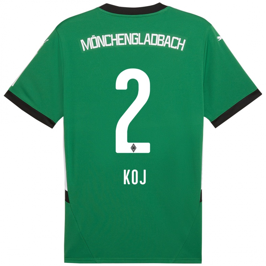 Niño Camiseta Julia Koj #2 Verde Blanco 2ª Equipación 2024/25 La Camisa México