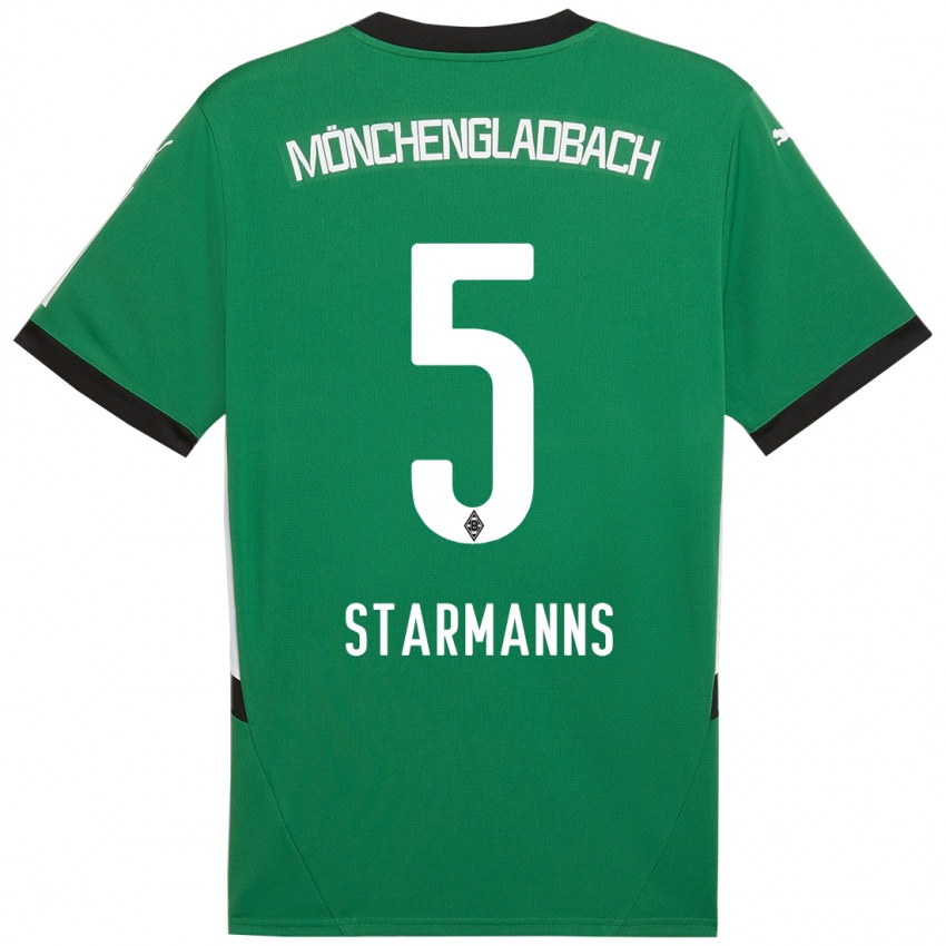 Niño Camiseta Sandra Starmanns #5 Verde Blanco 2ª Equipación 2024/25 La Camisa México