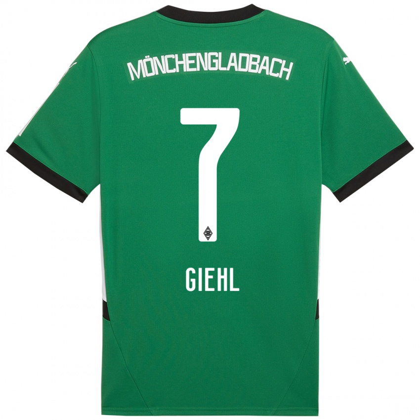 Niño Camiseta Madita Giehl #7 Verde Blanco 2ª Equipación 2024/25 La Camisa México