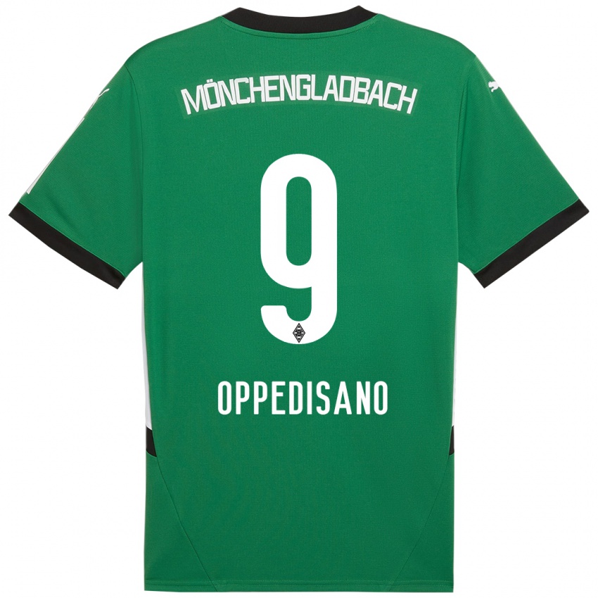 Niño Camiseta Valentina Oppedisano #9 Verde Blanco 2ª Equipación 2024/25 La Camisa México