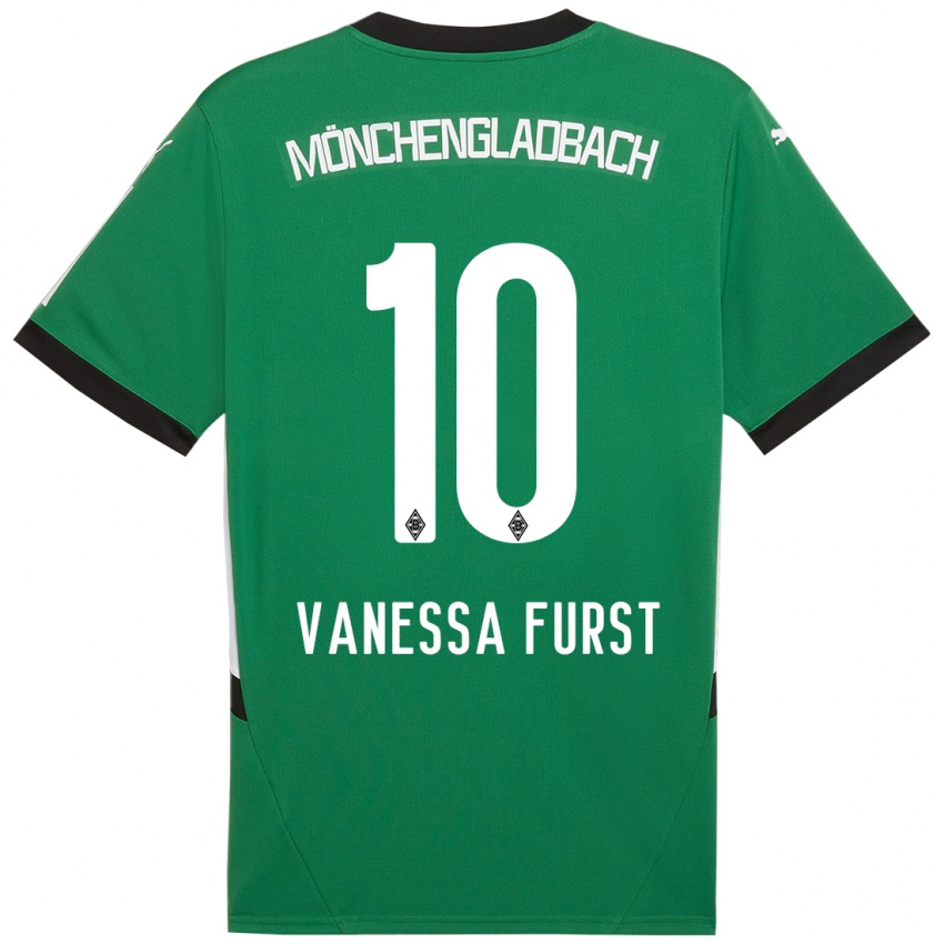 Niño Camiseta Vanessa Fürst #10 Verde Blanco 2ª Equipación 2024/25 La Camisa México