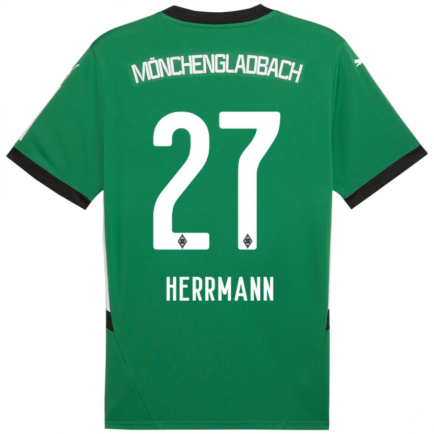 Niño Camiseta Michelle Herrmann #27 Verde Blanco 2ª Equipación 2024/25 La Camisa México