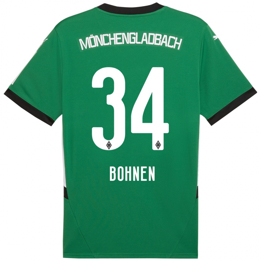 Niño Camiseta Bohnen #34 Verde Blanco 2ª Equipación 2024/25 La Camisa México