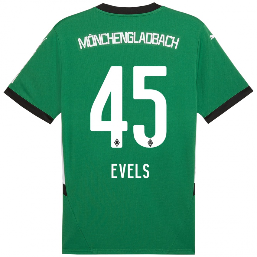 Niño Camiseta Emily Evels #45 Verde Blanco 2ª Equipación 2024/25 La Camisa México