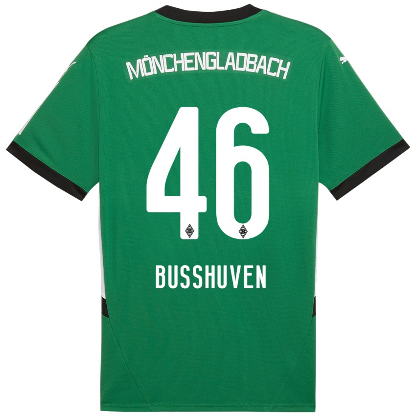 Niño Camiseta Alina Busshuven #46 Verde Blanco 2ª Equipación 2024/25 La Camisa México