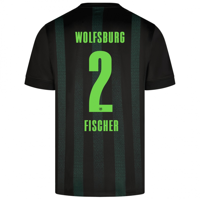 Niño Camiseta Kilian Fischer #2 Verde Oscuro 2ª Equipación 2024/25 La Camisa México