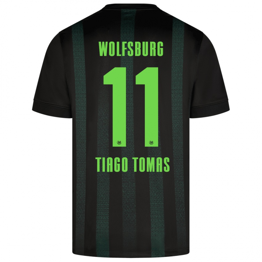 Niño Camiseta Tiago Tomás #11 Verde Oscuro 2ª Equipación 2024/25 La Camisa México