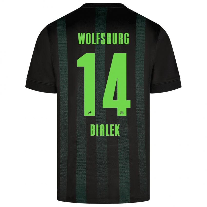 Niño Camiseta Bartosz Bialek #14 Verde Oscuro 2ª Equipación 2024/25 La Camisa México