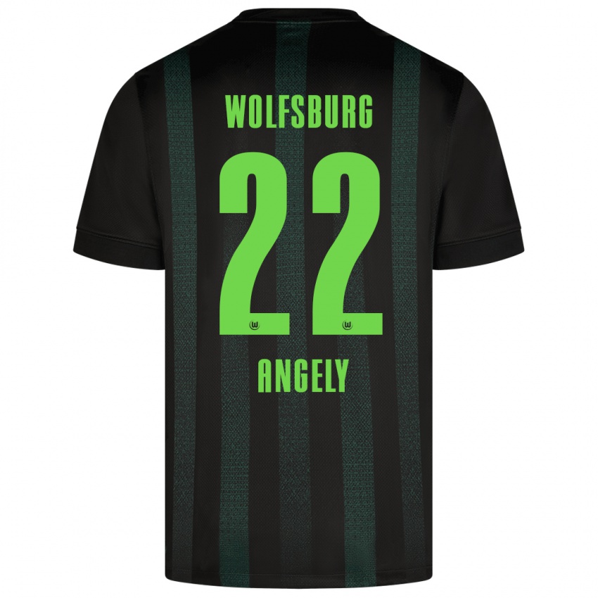 Niño Camiseta Mathys Angély #22 Verde Oscuro 2ª Equipación 2024/25 La Camisa México