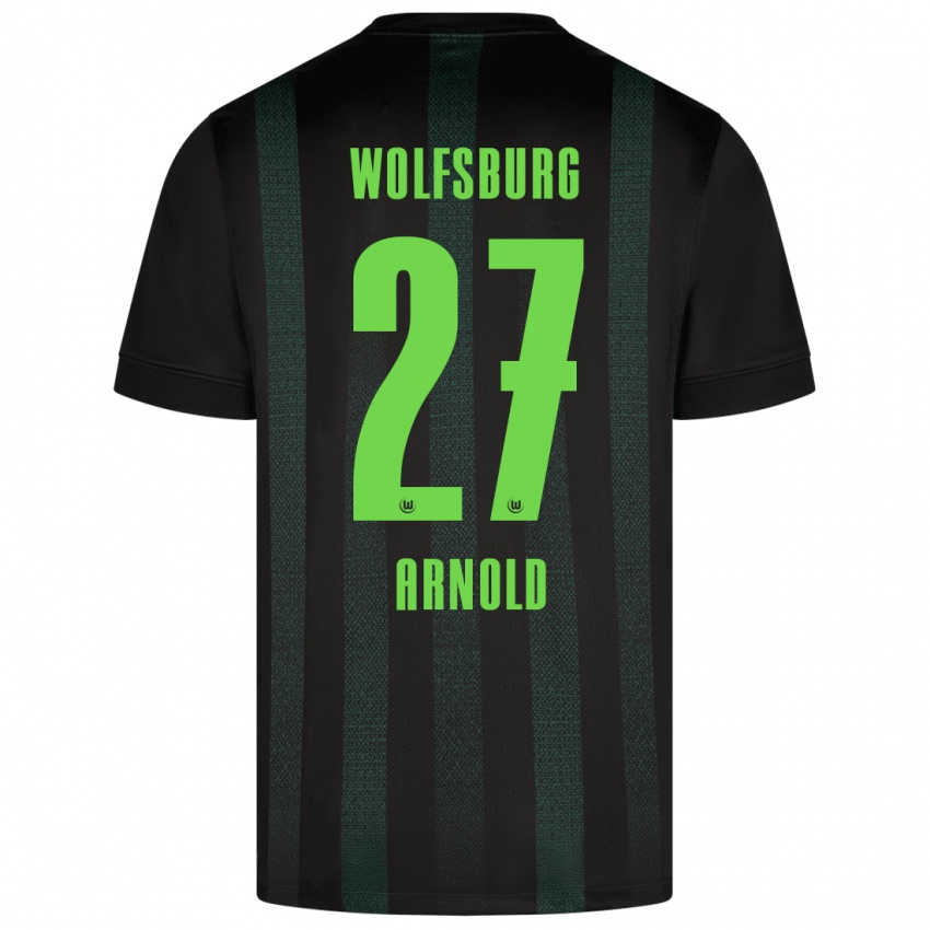 Niño Camiseta Maximilian Arnold #27 Verde Oscuro 2ª Equipación 2024/25 La Camisa México