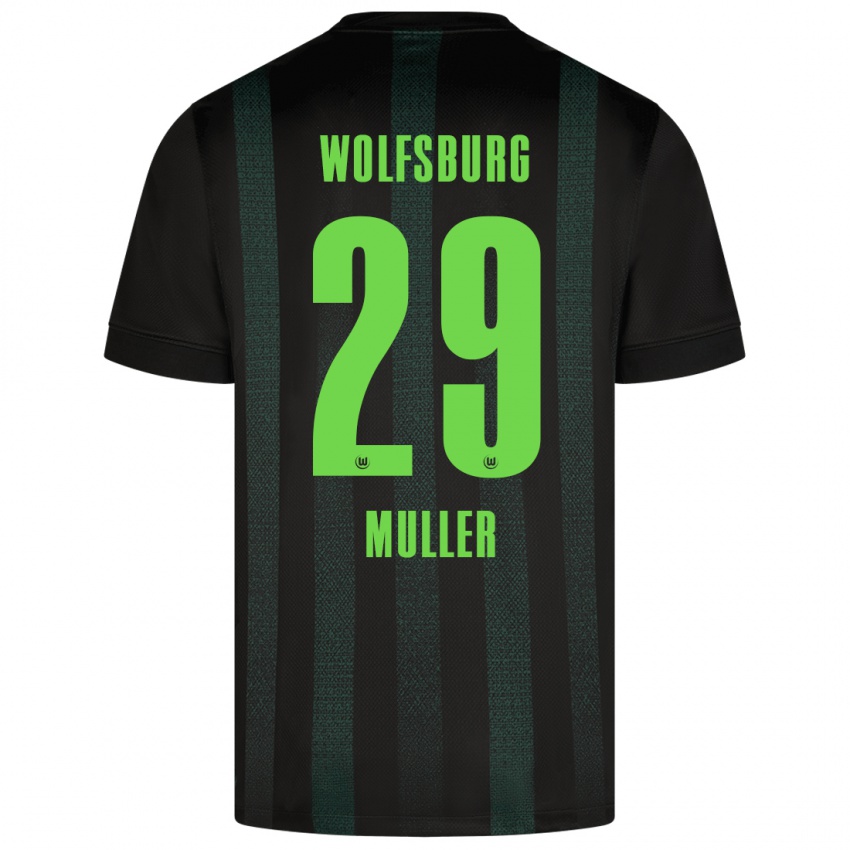 Niño Camiseta Marius Müller #29 Verde Oscuro 2ª Equipación 2024/25 La Camisa México