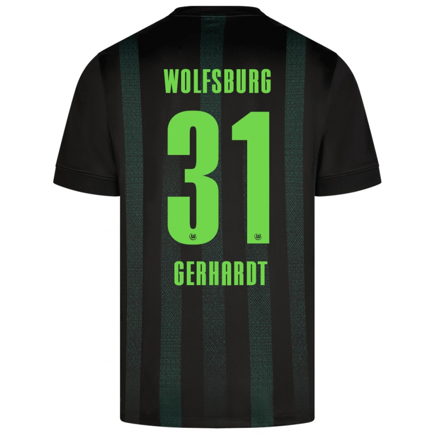 Niño Camiseta Yannick Gerhardt #31 Verde Oscuro 2ª Equipación 2024/25 La Camisa México