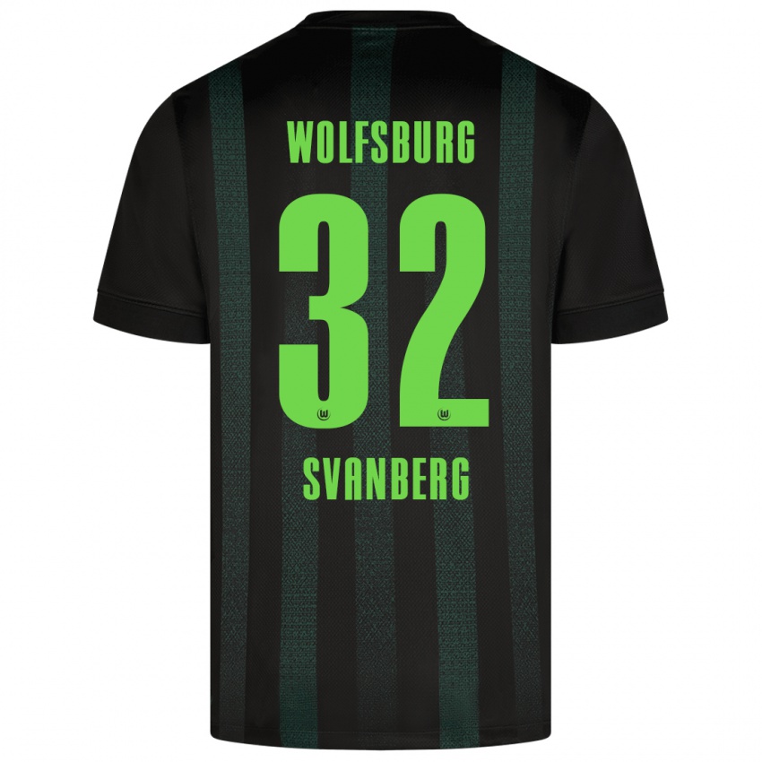 Niño Camiseta Mattias Svanberg #32 Verde Oscuro 2ª Equipación 2024/25 La Camisa México