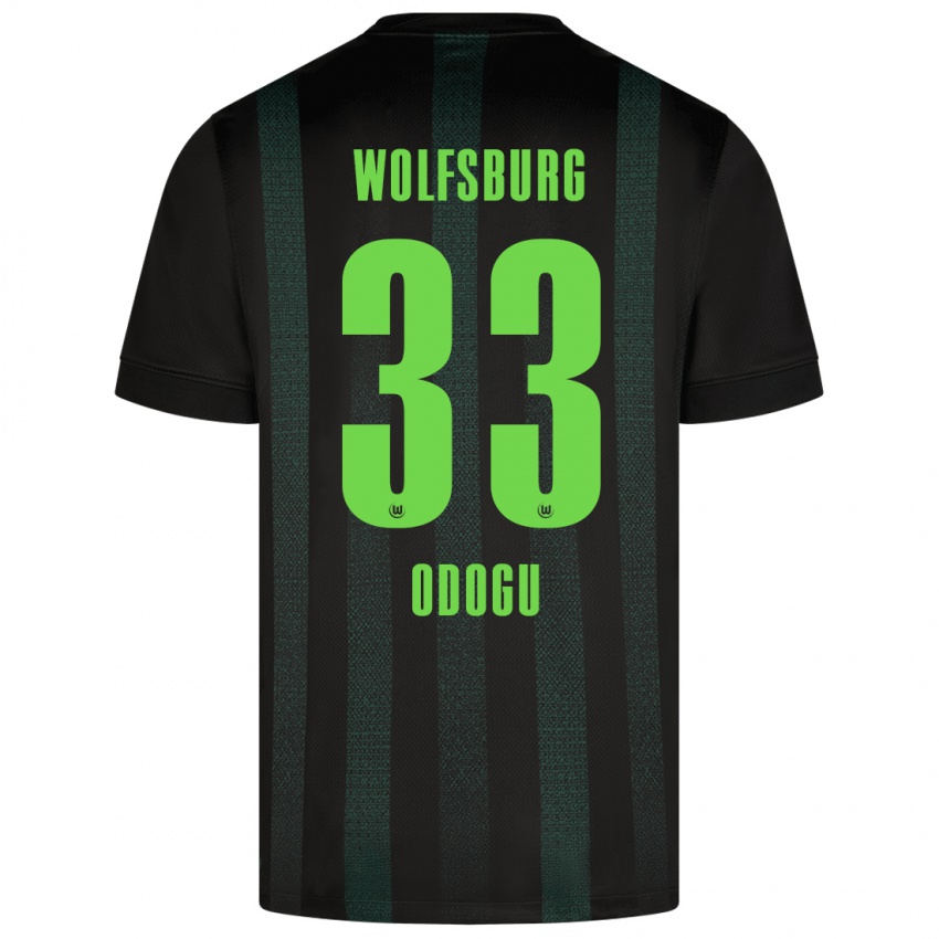 Niño Camiseta David Odogu #33 Verde Oscuro 2ª Equipación 2024/25 La Camisa México