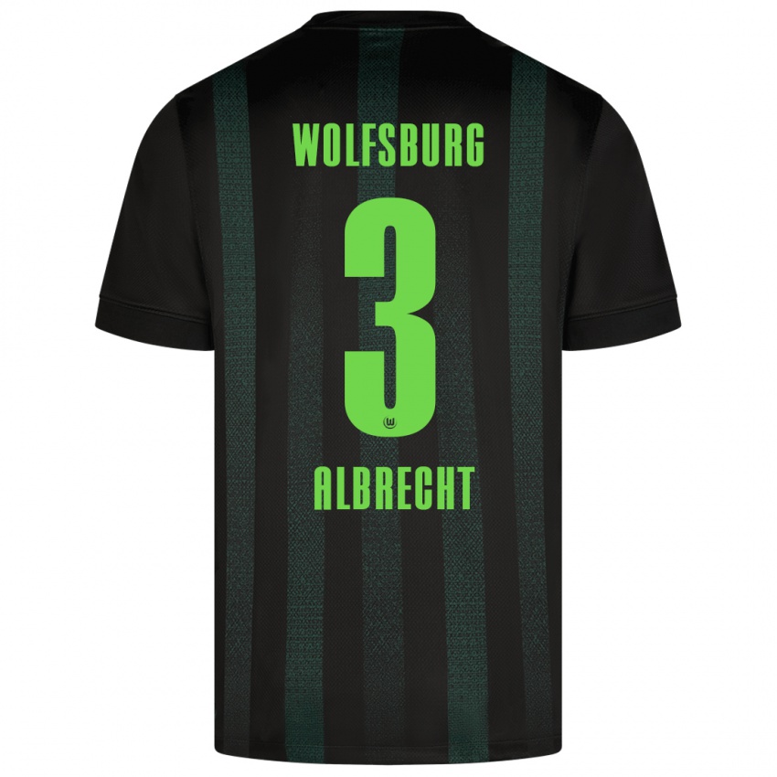 Niño Camiseta Ben Albrecht #3 Verde Oscuro 2ª Equipación 2024/25 La Camisa México