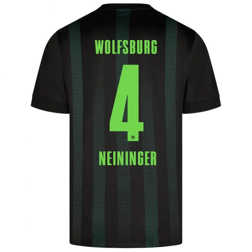 Niño Camiseta Till Neininger #4 Verde Oscuro 2ª Equipación 2024/25 La Camisa México