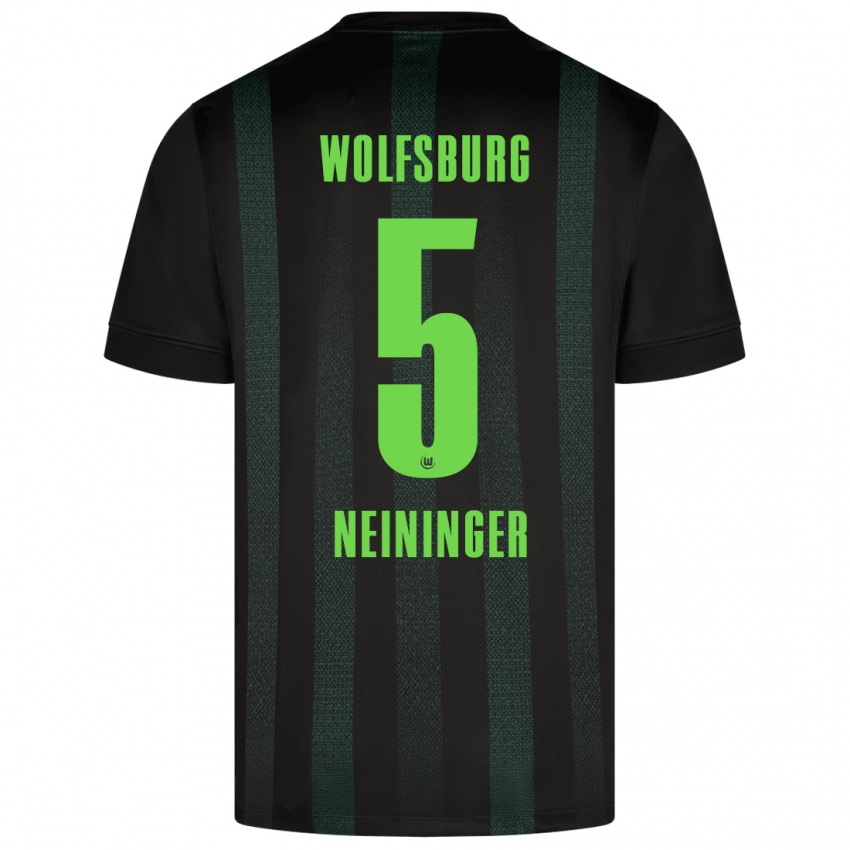 Niño Camiseta Tim Neininger #5 Verde Oscuro 2ª Equipación 2024/25 La Camisa México