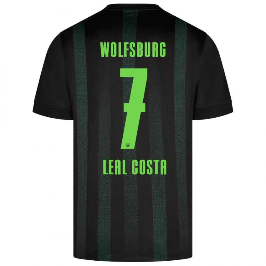 Niño Camiseta David Leal Costa #7 Verde Oscuro 2ª Equipación 2024/25 La Camisa México