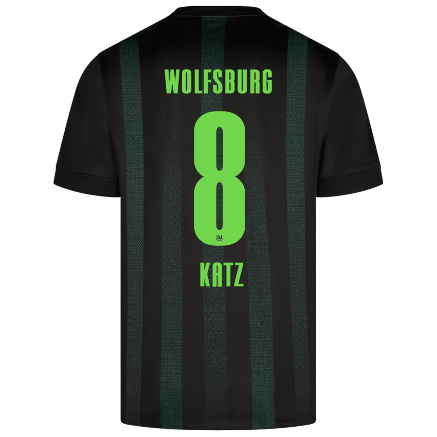 Niño Camiseta Bruno Katz #8 Verde Oscuro 2ª Equipación 2024/25 La Camisa México