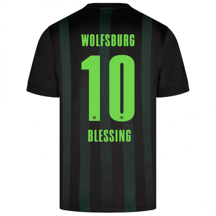 Niño Camiseta Èlisée Blessing #10 Verde Oscuro 2ª Equipación 2024/25 La Camisa México