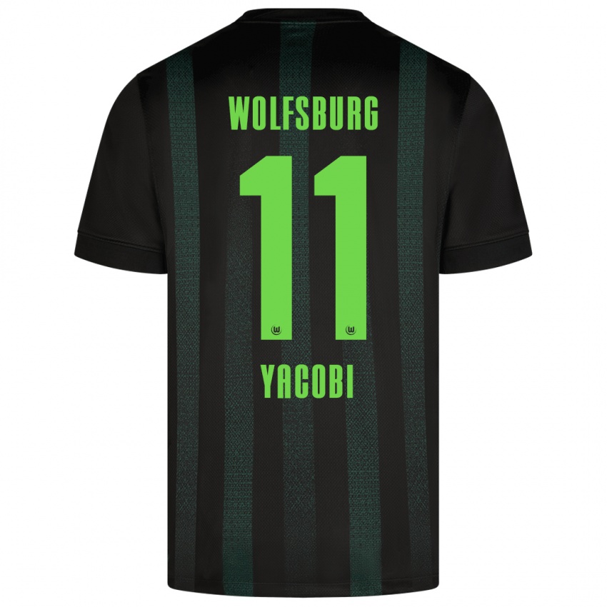 Niño Camiseta Nilas Yacobi #11 Verde Oscuro 2ª Equipación 2024/25 La Camisa México