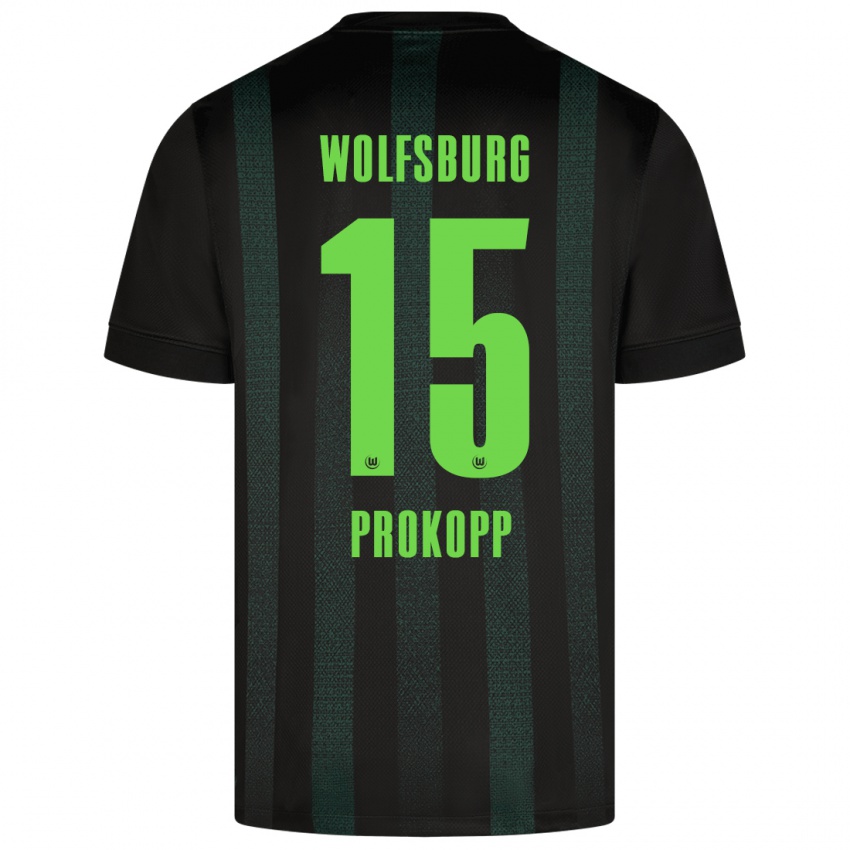 Niño Camiseta Oskar Prokopp #15 Verde Oscuro 2ª Equipación 2024/25 La Camisa México