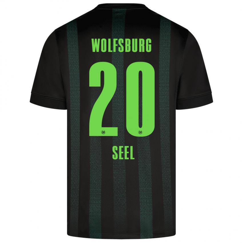 Niño Camiseta William Seel #20 Verde Oscuro 2ª Equipación 2024/25 La Camisa México