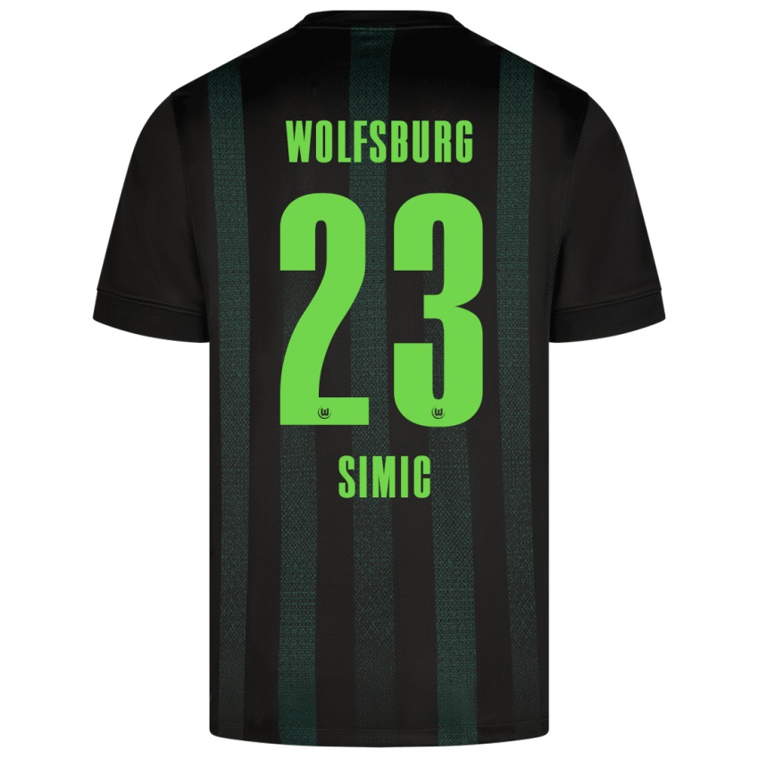 Niño Camiseta Karlo Simic #23 Verde Oscuro 2ª Equipación 2024/25 La Camisa México