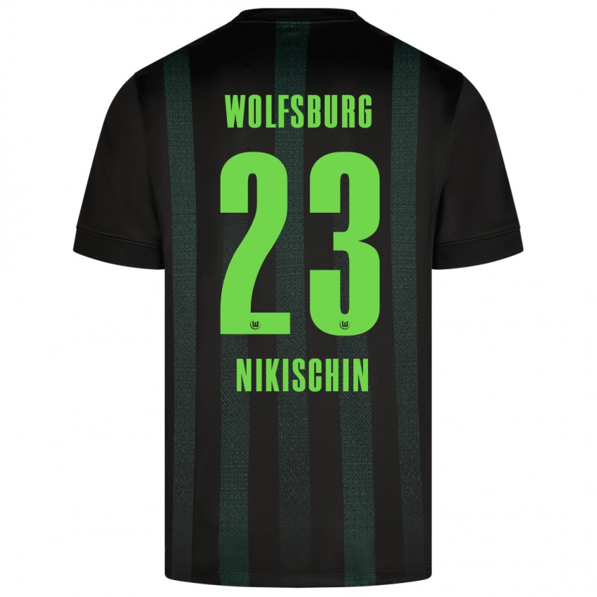 Niño Camiseta Adrian Nikischin #23 Verde Oscuro 2ª Equipación 2024/25 La Camisa México