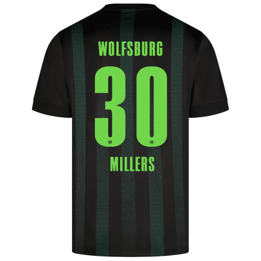 Niño Camiseta Kristers Millers #30 Verde Oscuro 2ª Equipación 2024/25 La Camisa México