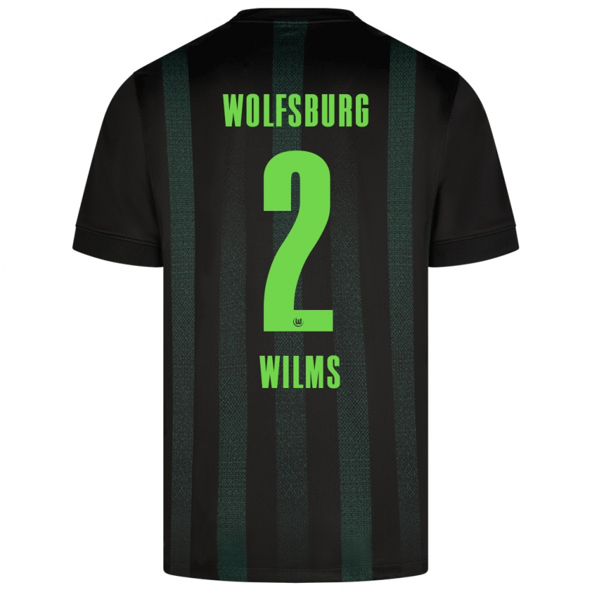 Niño Camiseta Lynn Wilms #2 Verde Oscuro 2ª Equipación 2024/25 La Camisa México