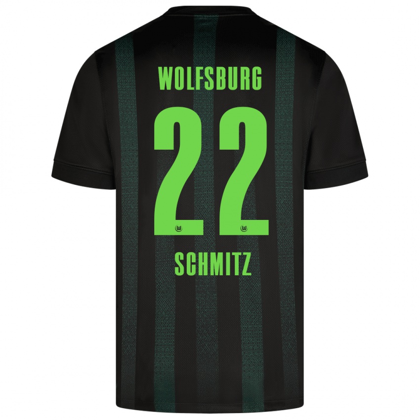 Niño Camiseta Lisa Schmitz #22 Verde Oscuro 2ª Equipación 2024/25 La Camisa México