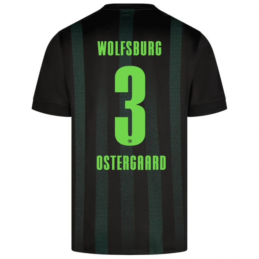 Niño Camiseta Christian Östergaard #3 Verde Oscuro 2ª Equipación 2024/25 La Camisa México