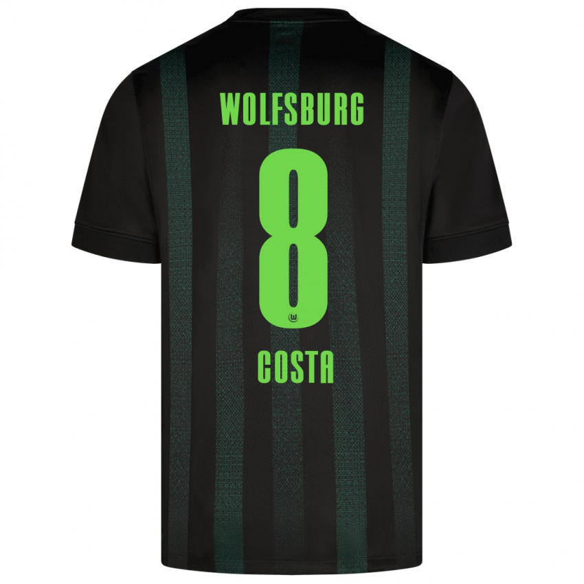 Niño Camiseta Jesse Costa #8 Verde Oscuro 2ª Equipación 2024/25 La Camisa México