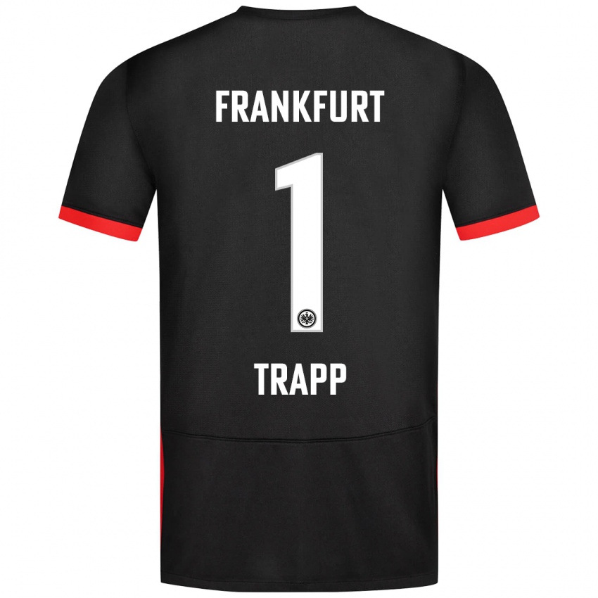 Niño Camiseta Kevin Trapp #1 Negro 2ª Equipación 2024/25 La Camisa México