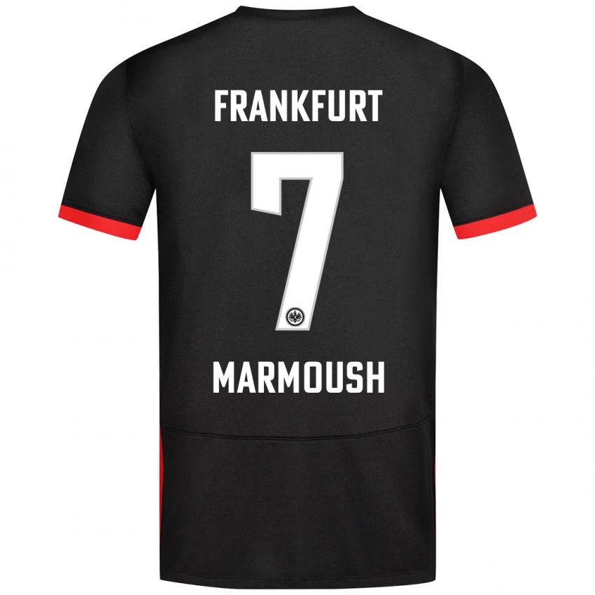 Niño Camiseta Omar Marmoush #7 Negro 2ª Equipación 2024/25 La Camisa México