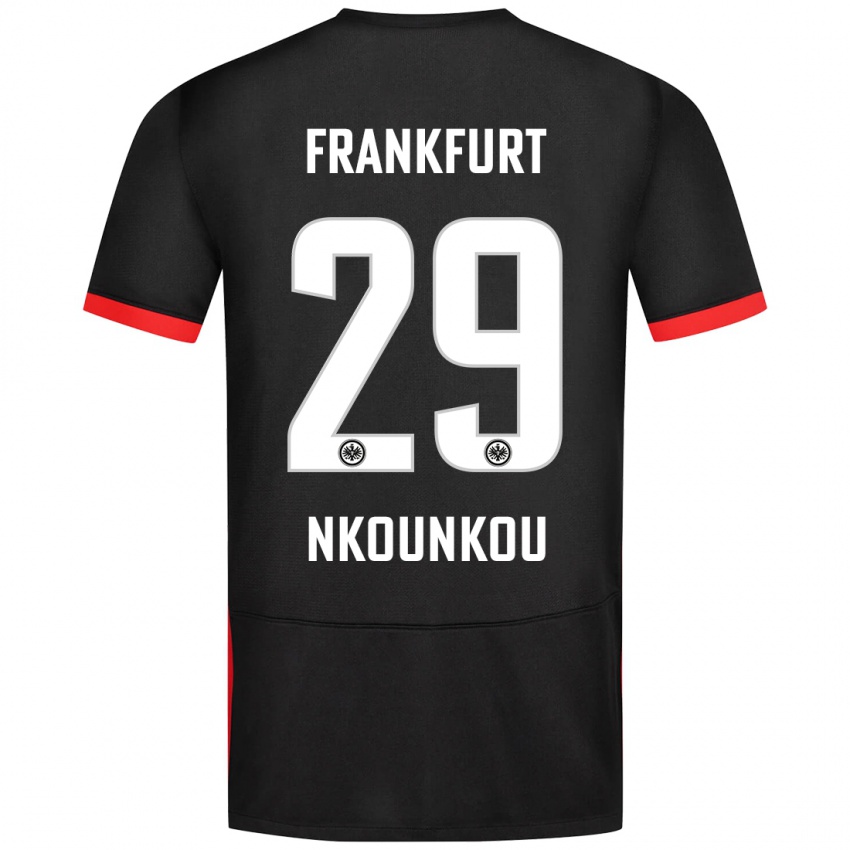 Niño Camiseta Niels Nkounkou #29 Negro 2ª Equipación 2024/25 La Camisa México