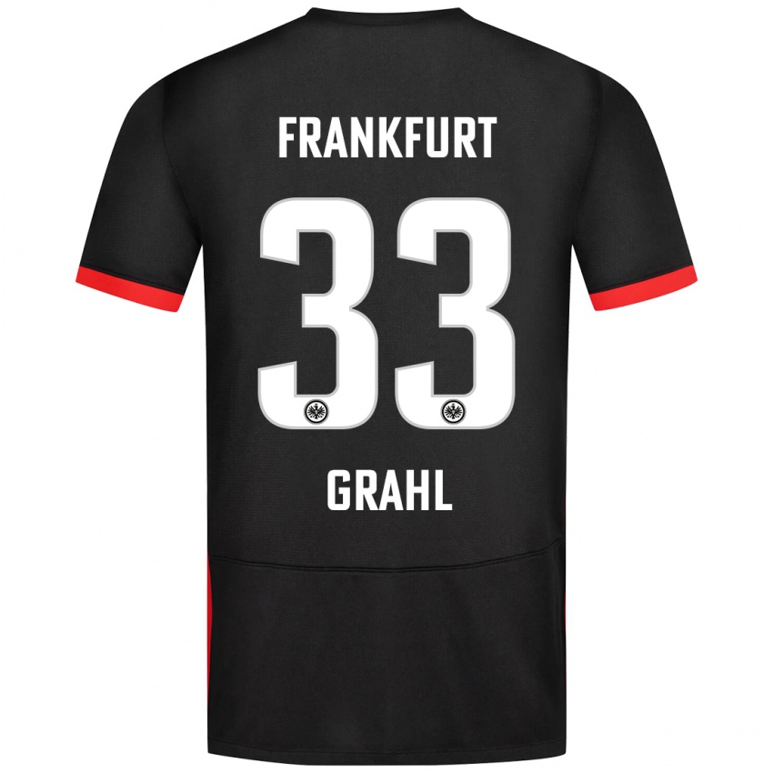 Niño Camiseta Jens Grahl #33 Negro 2ª Equipación 2024/25 La Camisa México